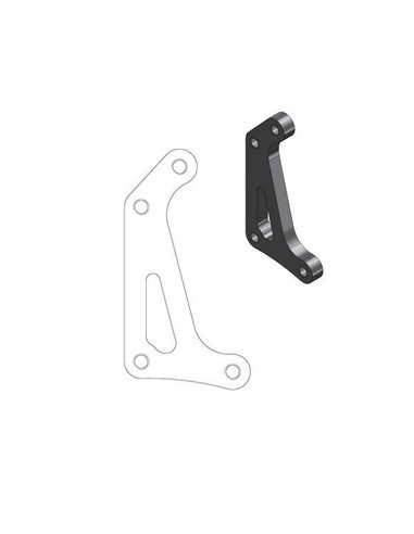 Relocator Bracket for OEM Supermoto R MOTO-MASTER 211069 Brake Caliper