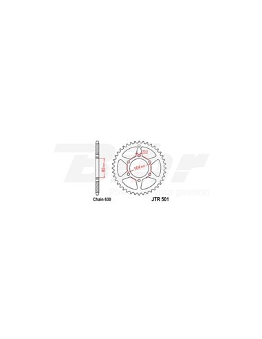 Couronne en acier JT 501 à 32 dents