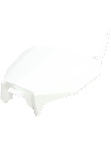 Porte-numéro avant UFO-Plast Honda blanc HO04686-041