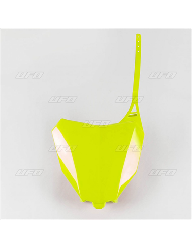 Front number holder UFO-Plast Honda yellow fluor HO04686-DFLU