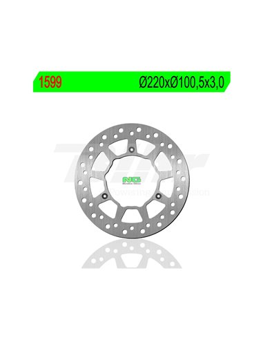 Brake disc NG 1599 220 x 100.5 x 3.0