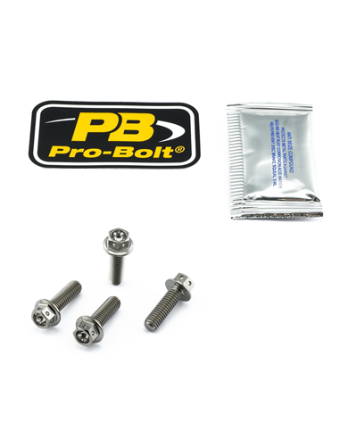 Titanium Brake & Clutch Lever Perch Pinch Bolt Kit PRO BOLT TIBCPERCH50