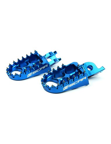 SCAR EVO footpegs blue