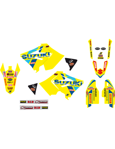Blackbird Racing Replica Team Suzuki KSRT 2022 Graphics Kit BLACKBIRD RACING 2321R9