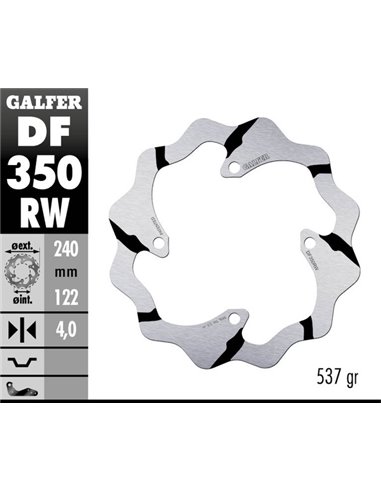 Wave® Brake Rotor GALFER DF350RW