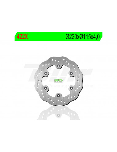 Disc de fre NG ondulat 422X Ø220 x Ø115 x 4