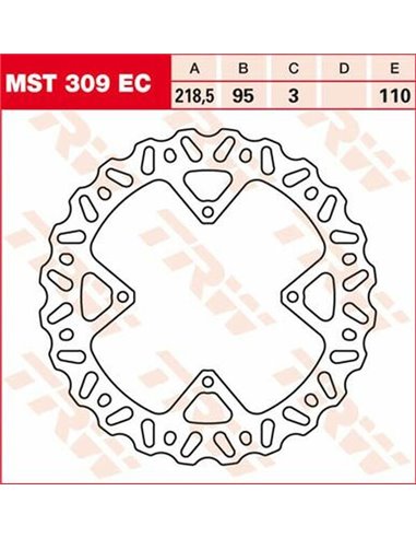 Discos de freno EC TRW MST309EC