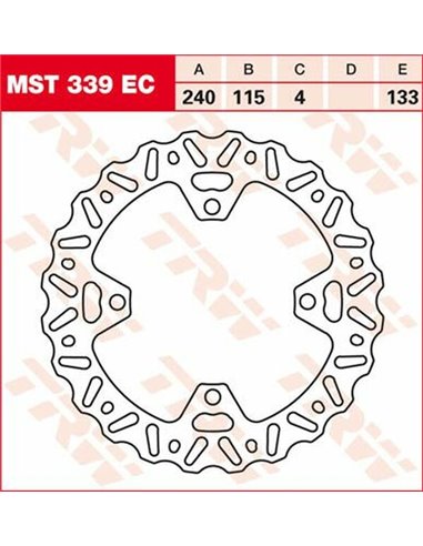 Discos de freno EC TRW MST339EC